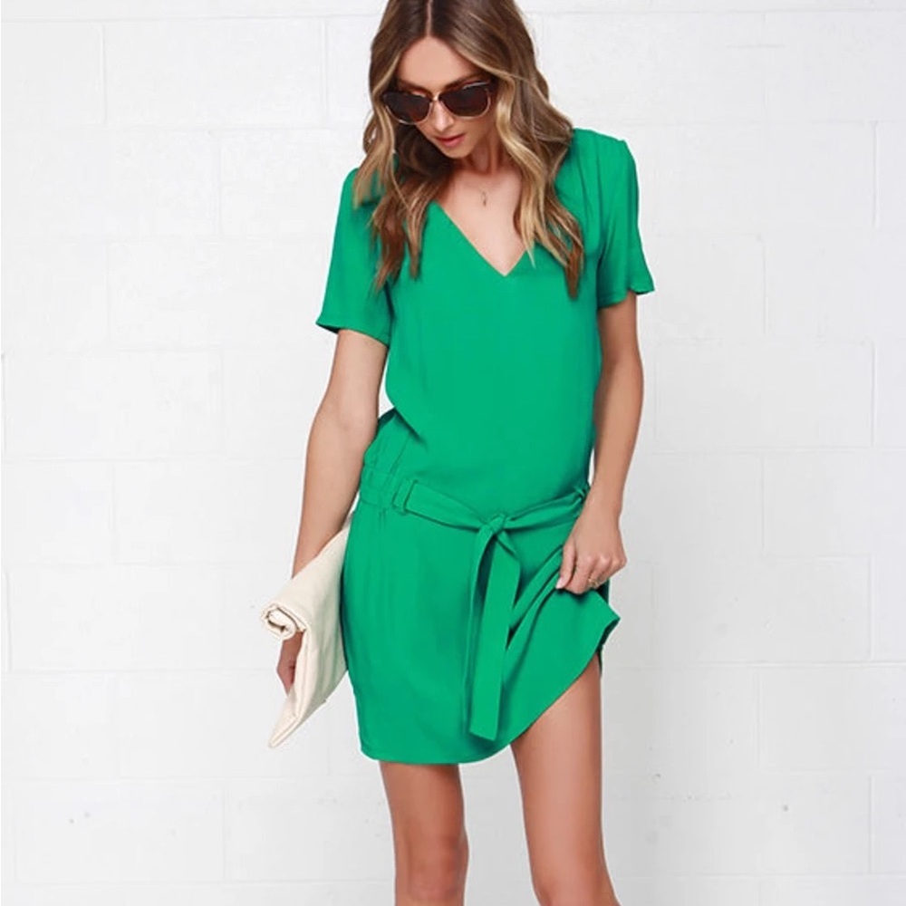 See You Soon Tie Waist Dress